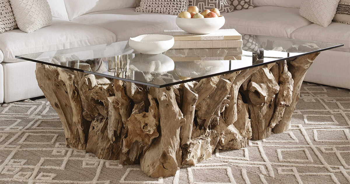 Teak Root Dining Table Flash S 55, Teak Root Bar Table And Stools