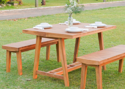 teak outdoor table
